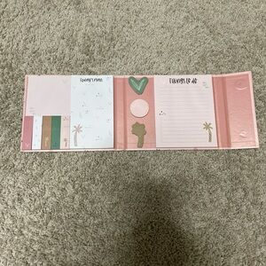 Pink and Green Sticky Note Book